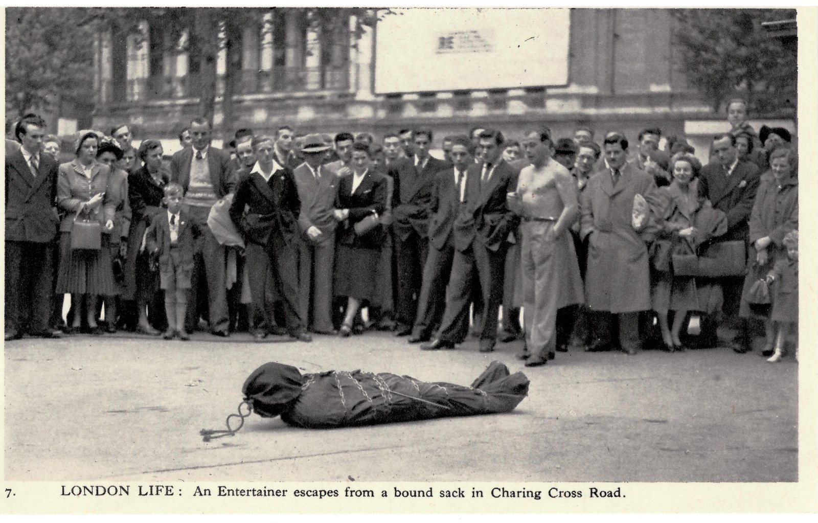 Escapologist on Charing Cross Road